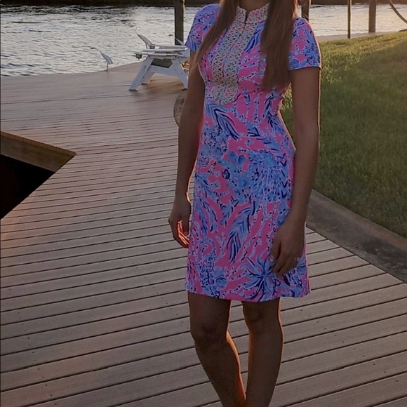 adrena stretch shift dress